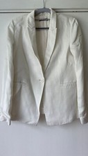 Esprit White Linen Blazer - Size 12