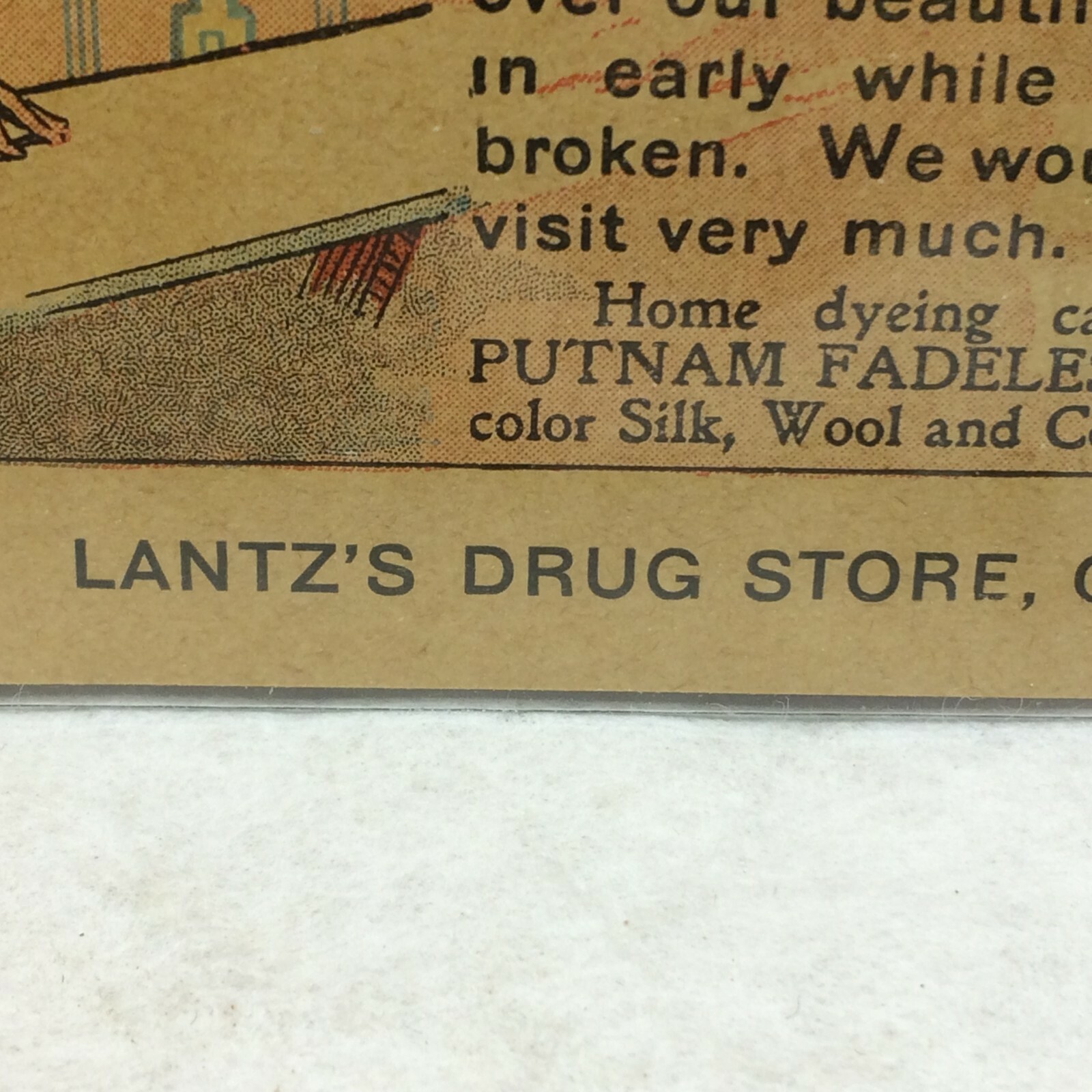 Vintage Postcard Lantz's Drug Store Oak Harbor Ohio Advertising eBay
