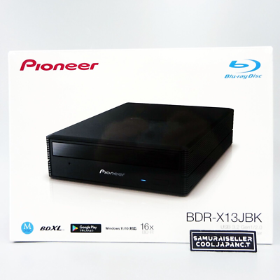 Pioneer BDRX13JBK External Blu-ray Drive Windows Mac Compatible 