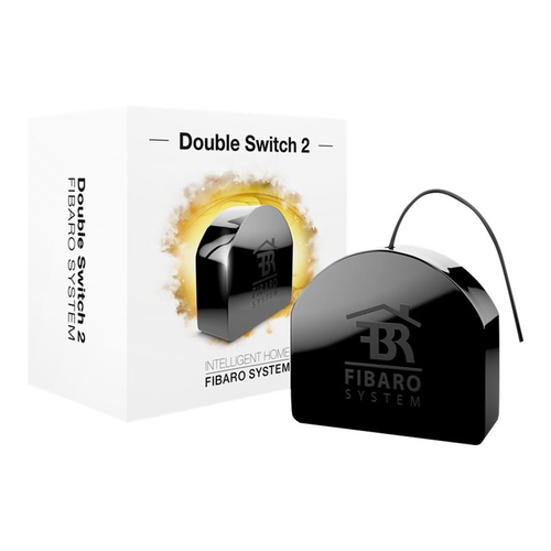 FIBARO Double Switch 2  Z-Wave Plus max Kabellos 919,8 MHz schwarz - Bild 1 von 1