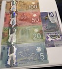 Set of NEW Canadian Uncirculated Polymer Banknotes
