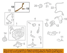 FORD OEM 15-16 F-250 Super Duty Turbocharger Components-Water Outlet FC3Z9U469A