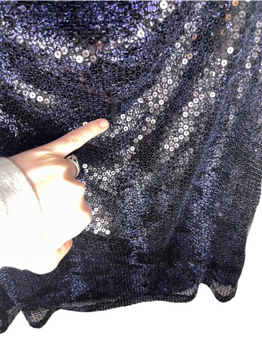 Ruby Rox Blue/black sequin strapless mini dress Juniors XL - Picture 6 of 6