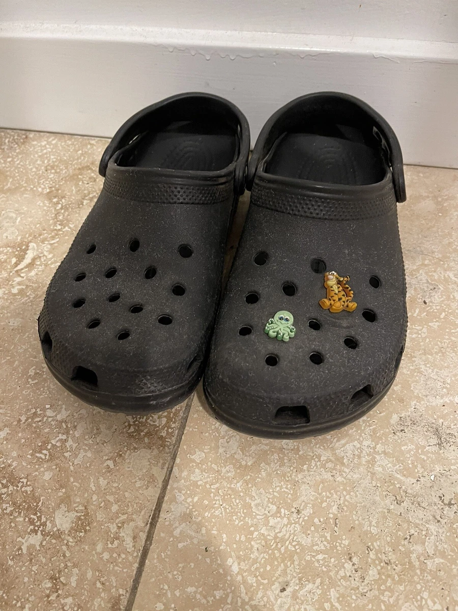 Mens black sales crocs size 9