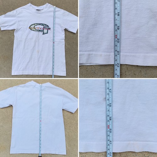 Vintage GOTCHA T Shirt c 1991 Neon 90s Beach Surf Graphic Tee Kids Size Large L - 第 11/12 張圖片