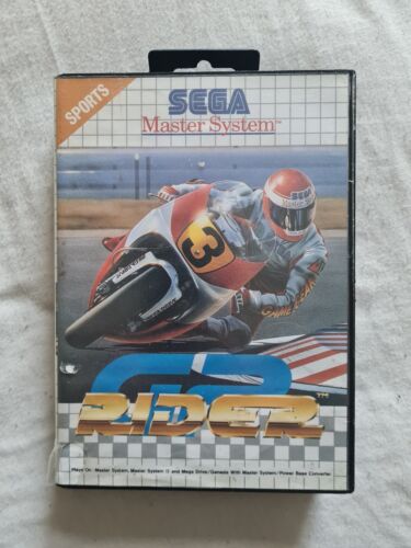 GP RIDER Sega Master System UK / EUROPEAN PAL Complete Game Mastersystem