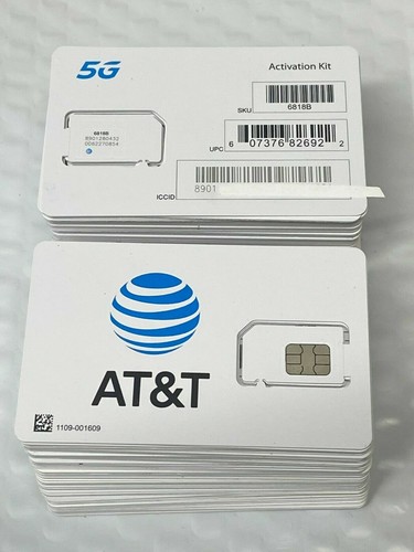 CARTE NANO SIM ATT 5G ACTIVATION POSTPAYÉE OU PRÉPAYÉE GRANGE NEUVE - Photo 4 sur 4