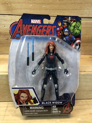 Marvel Avengers Black Widow Action Figure, card has some bending (pictured)