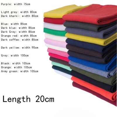 20cm Strick Ripp Stoff Stretch Ausschnitt Bündchen Bund Rippborte DIY Borte