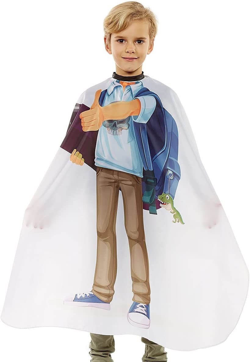 Sibel Kids Cape Skater Boy Children Gown Cutting Dress Up for Hairdressing
