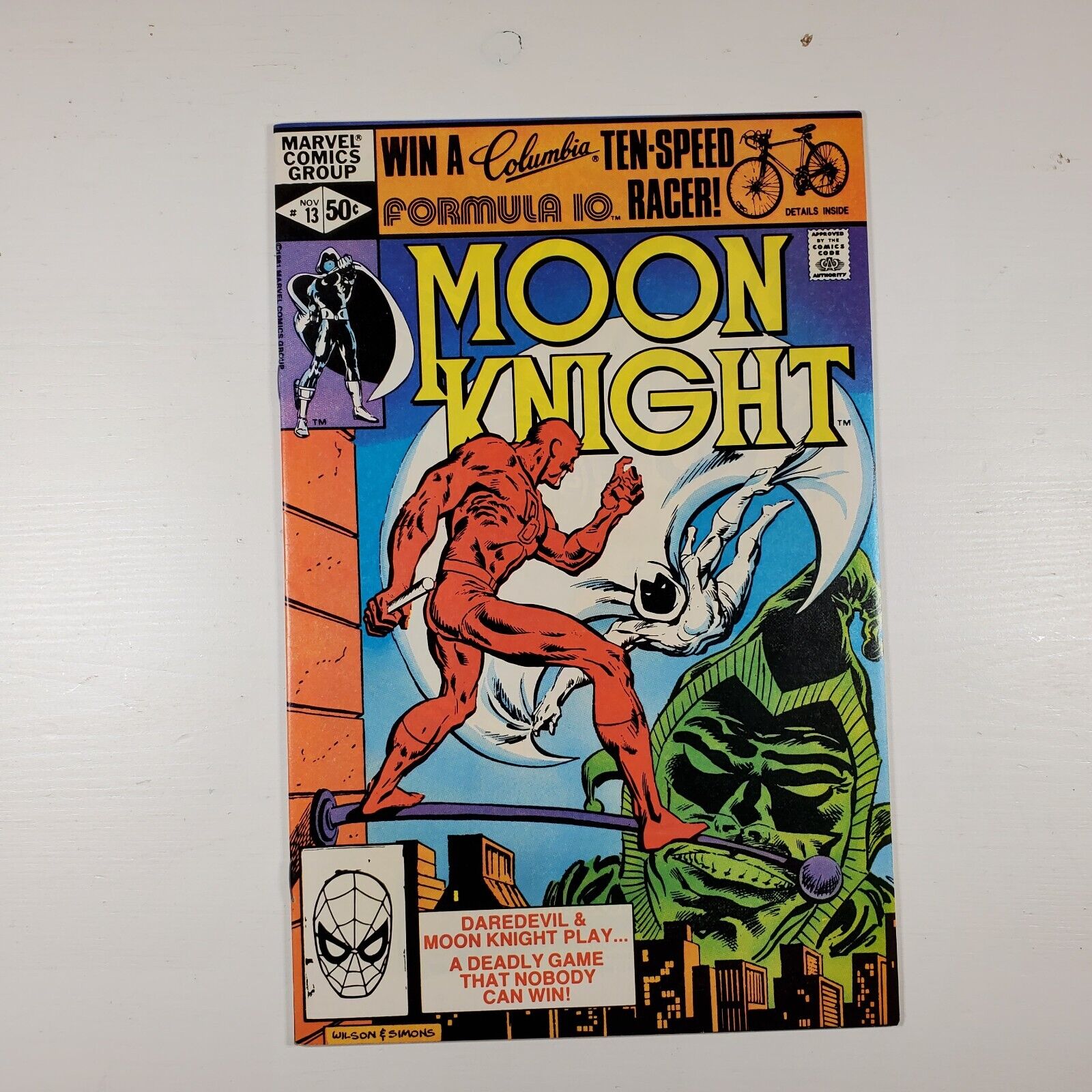 Moon Knight #13 (1981, Marvel) Key Issue High Grade NM white pages
