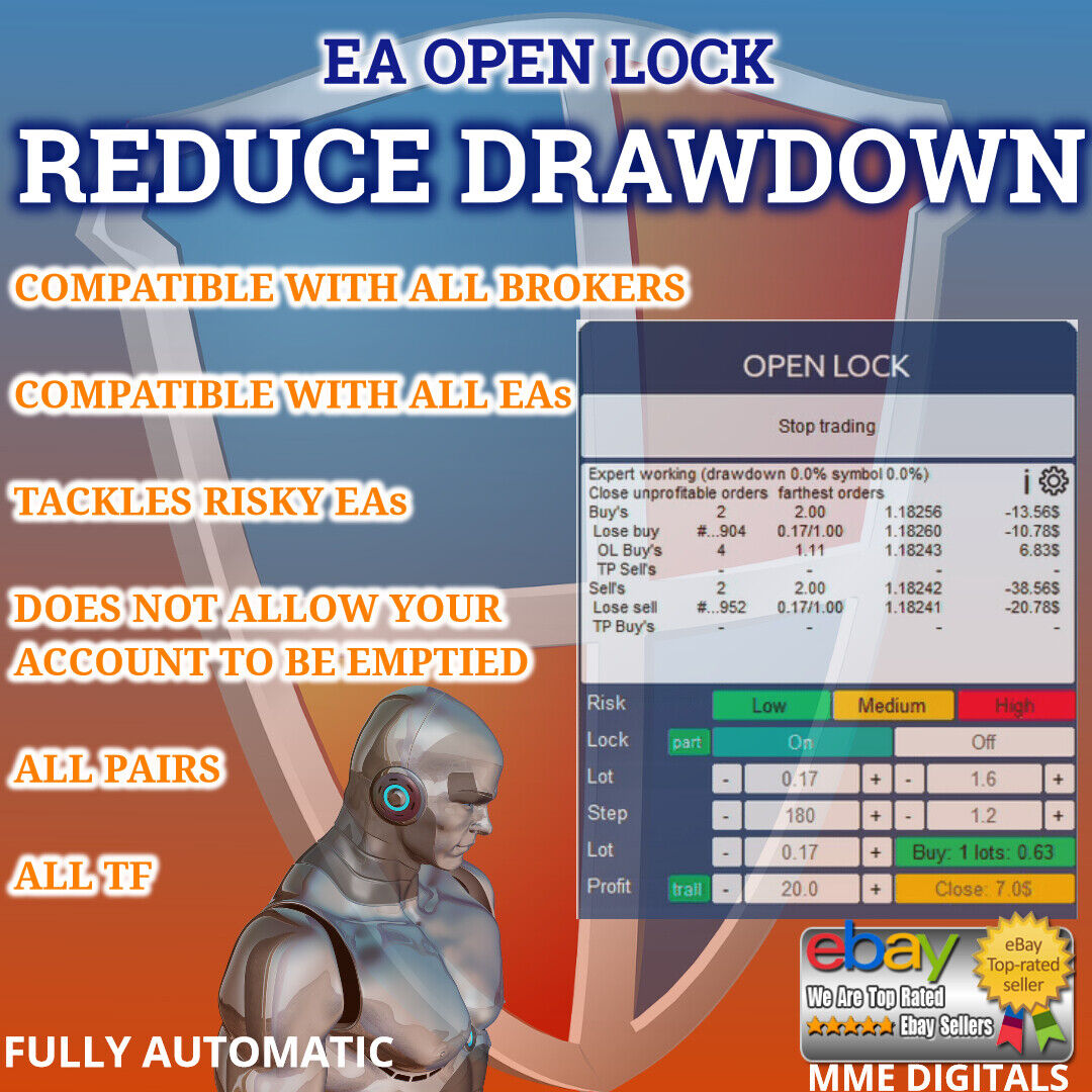 Forex EA OPEN LOCK v5.9 ( RECOVER EA ) - REDUCE DRAWDOWN - HIGHLY RELIABLE, MT4