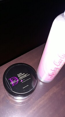 Design Essentials Sleek Edge Control 2.3oz and kinky curly leave in cond 8 0z 