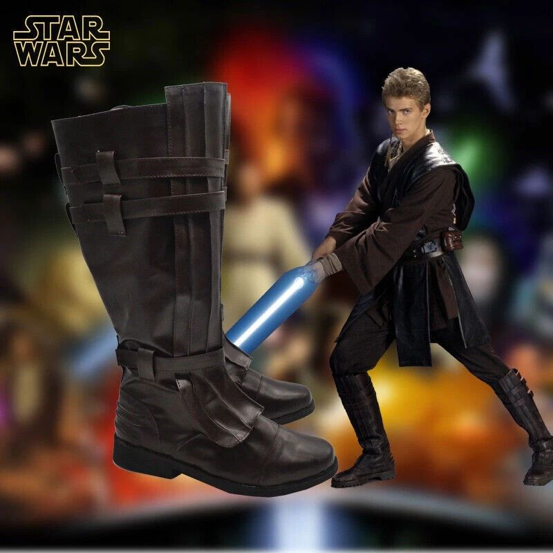 Star Wars Darth Vader Anakin Skywalker Zapatos Accesorios PU Botas Largas Disfraz Juegos con disfraces Foto 3 de 4