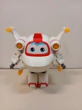 Super Wings 5" Transforming Action Figure "Astro" White Plane to Robot