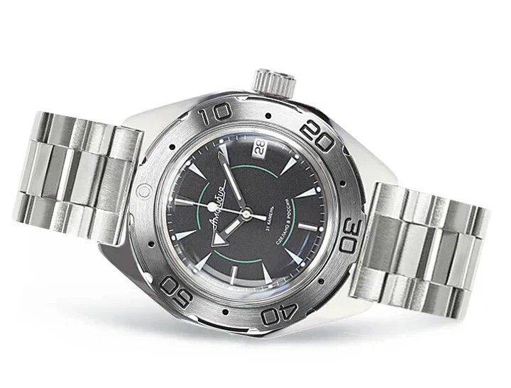 Reloj de buceo mecánico automático Vostok Amphibia 670923 vendedor de EE. UU. Foto 2 de 4