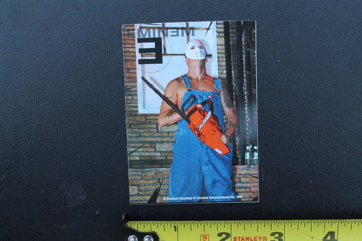 エミネム EMINEM D12 ポスター 2001年製 Eminem Marshall Mathers Slim Shady Dre D12 Rap Chainsaw 2001