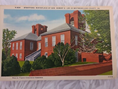 Vintage Hillcrest Grill Owens Stratfoed Birthplace General Lee Virginia Postcard