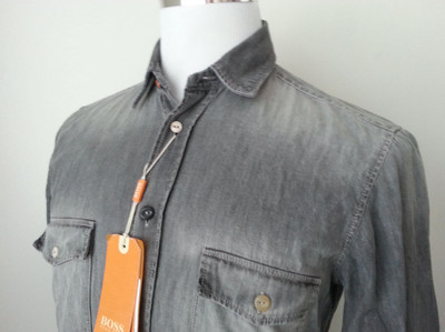 hugo boss denim shirt