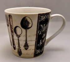 CREATIVE TOPS "MENU DU JOUR" SILVERWARE COFFEE/TEA MUG/CUP 10oz COLLECTIBLE 