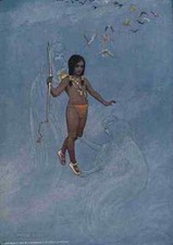 A4 Photo Kirk Maria Haiwatha 1910 He was held by unseen hands Print Poster