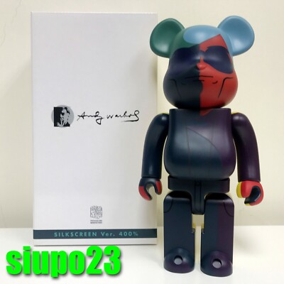 Bearbrick 400% Andy Warhol – Silkscreen – Medicom Toy – Neuf