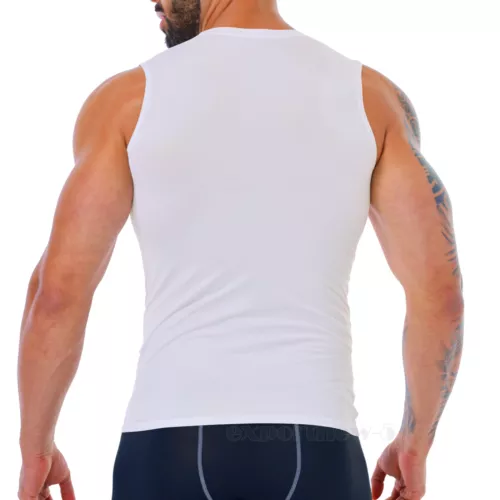 Mens Gym Muscle Singlets Workout Tank Top Bodybuilding Sleeveless Tee - Picture 11 of 30