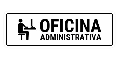 Standard Plus Oficina Administrativa Door or Wall Sign
