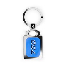 H2 750 Blue Classic Kawasaki Japanese Motorcycle Keychain Keyring , Made in USA