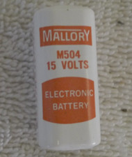 Mallory Electronic Battery 15 Volts M-504 - Made in England - VINTAGE