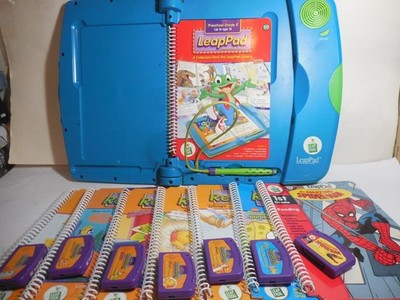LeapFrog LeapPad Plus Writing Learning System Bundle w/ 8 Books, 7 Cartridges