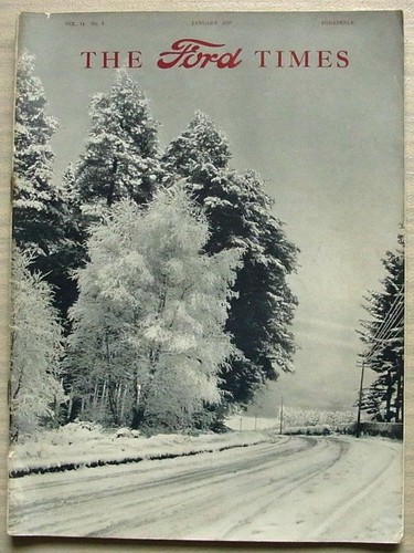 The FORD TIMES MAGAZINE Jan 1937 Vol 14 No 1 Neu ?16.10s Steuer Ford V8 geprüft