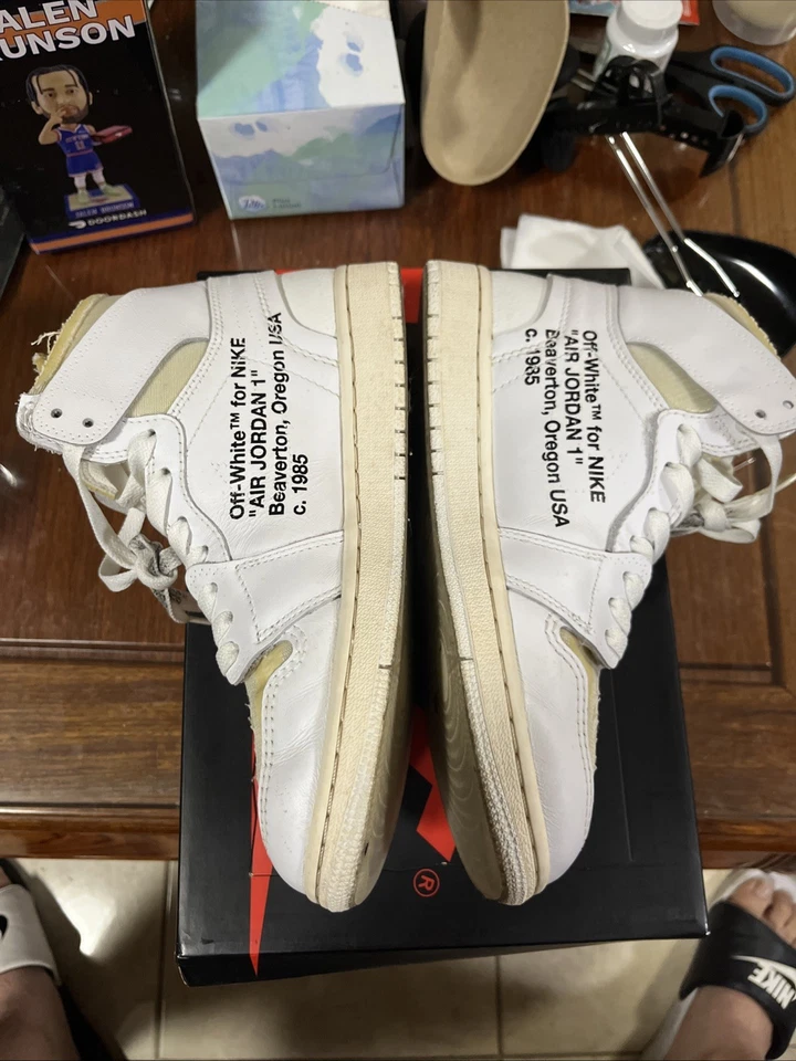 Size 7 - Jordan 1 Retro OG x Off-White High White - Image 4 of 4