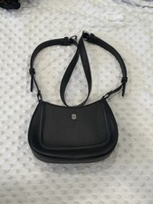 INC International Concepts black leather shou...