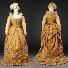 1870s Victorian Royal Court Princess Costume Tudor Elizabethan Noble Ball Gown