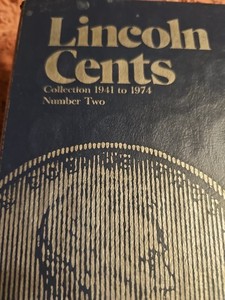 Whitman Lincoln Cent Album 1941-1974 Nearly Complete Wheat & Memorial Penny Coll