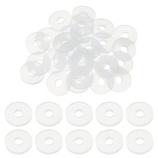 30Pcs M5 Silicone Flat Washers 5mm ID 15mm OD...