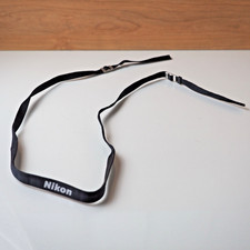 Genuine Nikon Neck Strap Vintage Retro Black 105cm Made in Japan Classic Logo