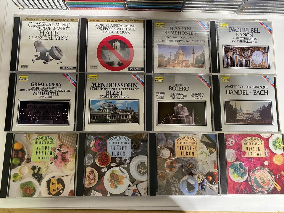 Wholesale Lot 100 + Classical Music CDs Mozart Bach Symphonie Vivaldi EX CBS Foto 3 de 4
