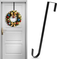 12" Wreath Hanger for Front Door Black Door Wreath Hangers Metal