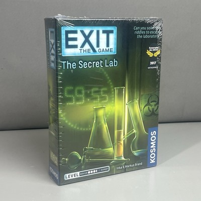 Exit The Secret Lab Escape Room For Home Card Game Kosmos Puzzles Biohazard Fun