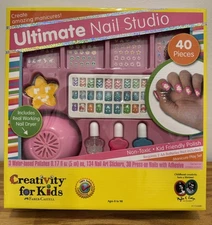 Creativity for Kids Ultimate Nail Studio & Dryer Nailpolish Sticker Manicure Kit