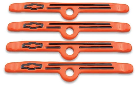 Proform 141-782, Set of 4 Orange Steel Valve Cover Hold-Downs - Orange 4Pcs.  - Image 3 of 4