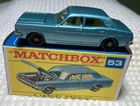 Matchbox/Lesney #53C FORD ZODIAC MK IV, w/Type F Box, in Mint condition!