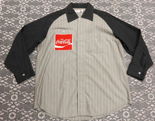 Vintage Coke Coca-Cola Men's Delivery Work Uniform Shirt - LARGE