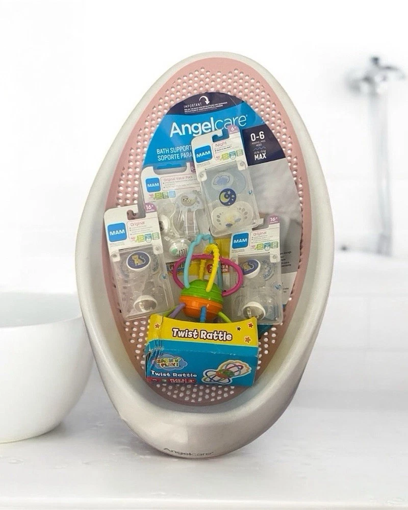 Angelcare Bath Support + MAM Pacifiers + Rattle Gift Set $35 🐣🛁💖