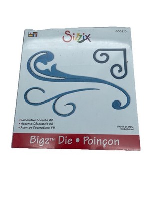 Sizzix Swirls BigZ Decorative Accents #8 Die Paper Crafts Swirls