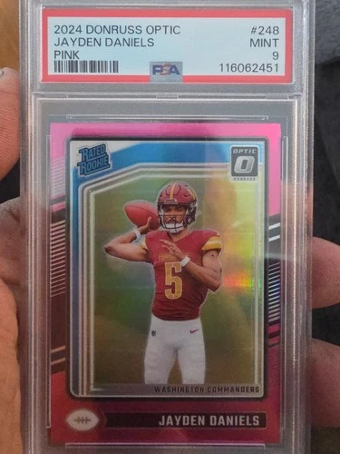 Psa 9 2024 Panini Donruss - Jayden Daniels #248  Optic  Pink