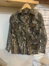 Redhead Bass Pro Shops Youth XL Camo Button Up Shirt Realtree Pattern Hunting