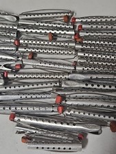 Lot Of 46 Vintage Metal Perm Rods Tip Top Goody Solo Hair Curlers Aluminum